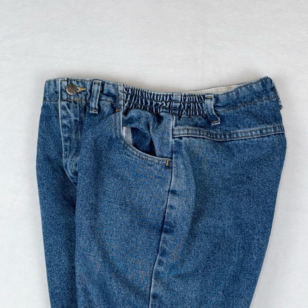 Designed With Your Body In Mind Jeans Women 10P Blue Vintage Style Elastic Waist - Picture 8 of 8